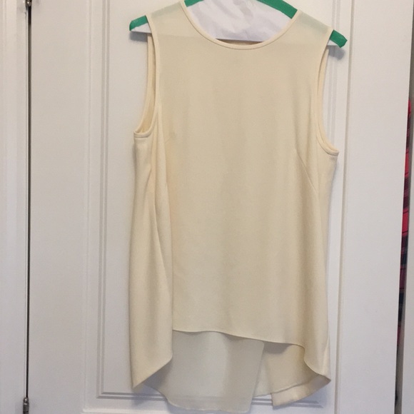 Rag & Bone Harper split back top cream size M - Picture 3 of 8
